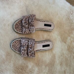 Sanctuary Leopard Bow Sandals